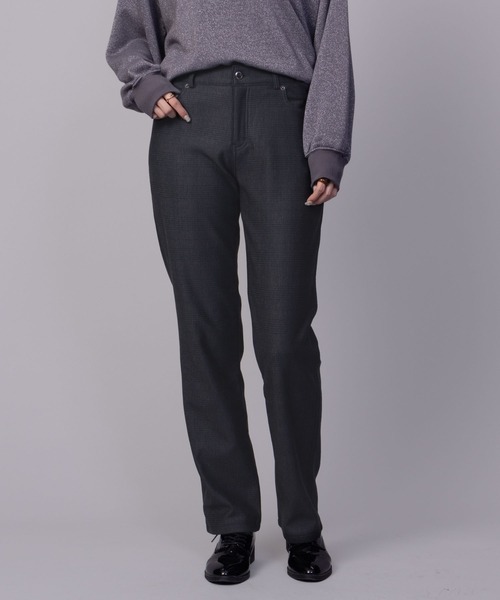NAVY(ネイビー)の「nAvy あったか 温℃ 裏起毛ストレートパンツ(その他パンツ・レディース・ワンウォッシュ/ブルー/ブラック/チェック・S/M/L/XL)」の19枚目の写真