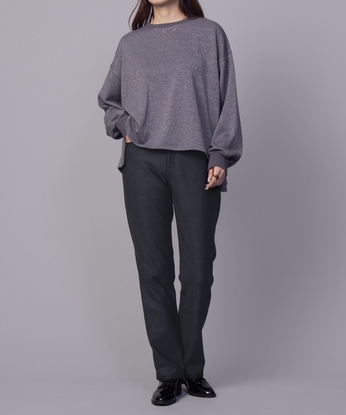 NAVY(ネイビー)の「nAvy あったか 温℃ 裏起毛ストレートパンツ(その他パンツ・レディース・ワンウォッシュ/ブルー/ブラック/チェック・S/M/L/XL)」の20枚目の写真
