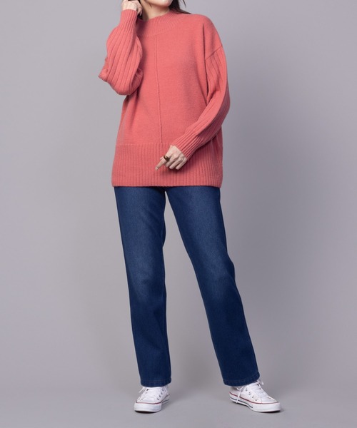 NAVY(ネイビー)の「nAvy あったか 温℃ 裏起毛ストレートパンツ(その他パンツ・レディース・ワンウォッシュ/ブルー/ブラック/チェック・S/M/L/XL)」の14枚目の写真