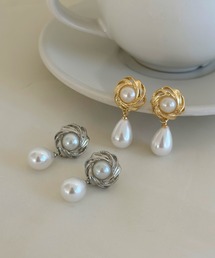 ドロップパールレトロピアス