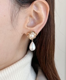 ドロップパールレトロピアス