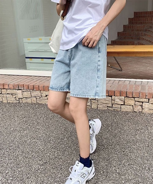 urge:(アージコロン )の「【URGE:】ハーフ丈 デニム パンツ(デニムパンツ・レディース・ブルー/ネイビー・SMALL/MEDIUM/LARGE/X-LARGE)」の3枚目の写真