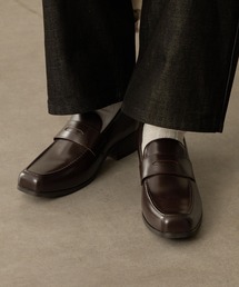 CALLNE】Real Leather Squaretoe Gluca Heelsandal / 本革スクエアトゥ