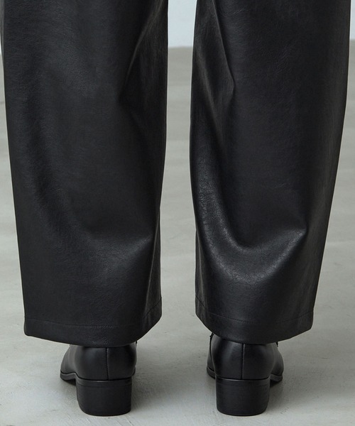 CALLNE】Squaretoe Real Leather Heel Loafer / スクエアトゥリアル