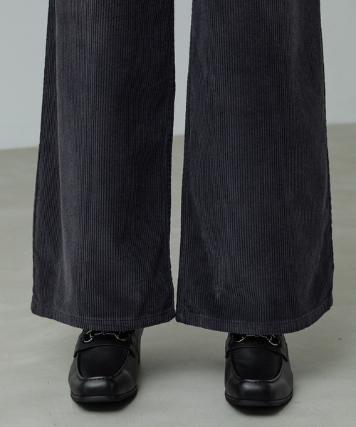 CALLNE】Squaretoe Real Leather Heel Loafer / スクエアトゥリアル