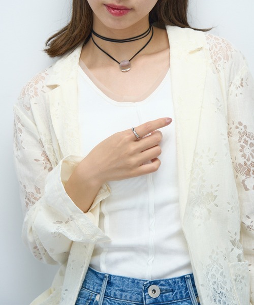 PHILIPPE AUDIBERT(フィリップ オーディベール)の「【PHILIPPE AUDIBERT】別注コードチョーカーネックレス ※SAXL6556AR(ネックレス・レディース・シルバー・FREE)」の6枚目の写真