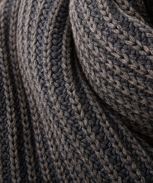 WHIMSIC(ウィムジック)の「*【WHIMSIC】サンフェードニットマフラー(マフラー・レディース・ブラウン/チャコールグレー・FREE)」の6枚目の写真