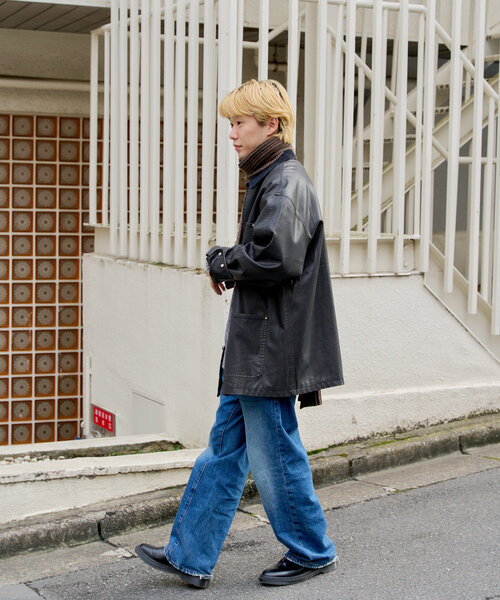 WHIMSIC(ウィムジック)の「*【WHIMSIC】サンフェードニットマフラー(マフラー・レディース・ブラウン/チャコールグレー・FREE)」の15枚目の写真