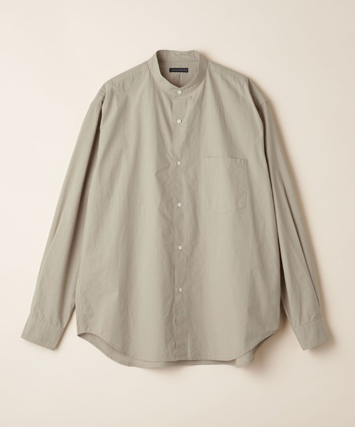 UNITED ARROWS（ユナイテッドアローズ）の「【マルチサイズ】タイプライター ワイドフォルム バンドカラーシャツ（シャツ/ブラウス・メンズ・ホワイト/ピンク/ライム/ブラック/ライトブルー/ネイビー/ベージュ/オフホワイト・マルチサイズ）」の4枚目の写真