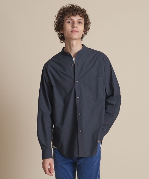 UNITED ARROWS（ユナイテッドアローズ）の「【マルチサイズ】タイプライター ワイドフォルム バンドカラーシャツ（シャツ/ブラウス・メンズ・ホワイト/ピンク/ライム/ブラック/ライトブルー/ネイビー/ベージュ/オフホワイト・マルチサイズ）」の7枚目の写真