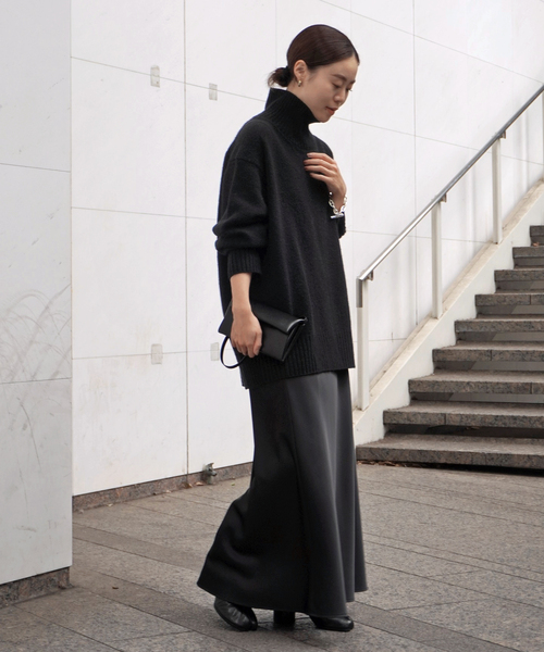 AP STUDIO（エーピーストゥディオ）の「ウールカシミヤタートルネックニット（ニット/セーター・レディース・ブラック/チャコールグレー/ホワイト・FREE）」の17枚目の写真