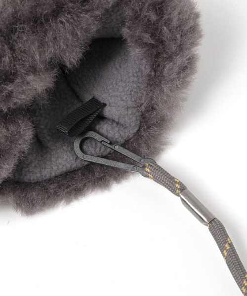 studio CLIP（スタディオクリップ）の「紐付きボアミトングローブ（手袋・レディース・チャコール/アイボリー/ブルー・FREE）」の14枚目の写真