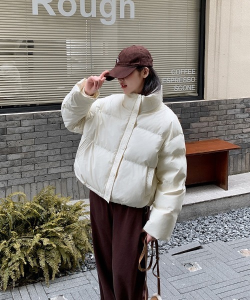 セール】短丈 中綿ダウンジャケット/ブルゾン（ダウンジャケット