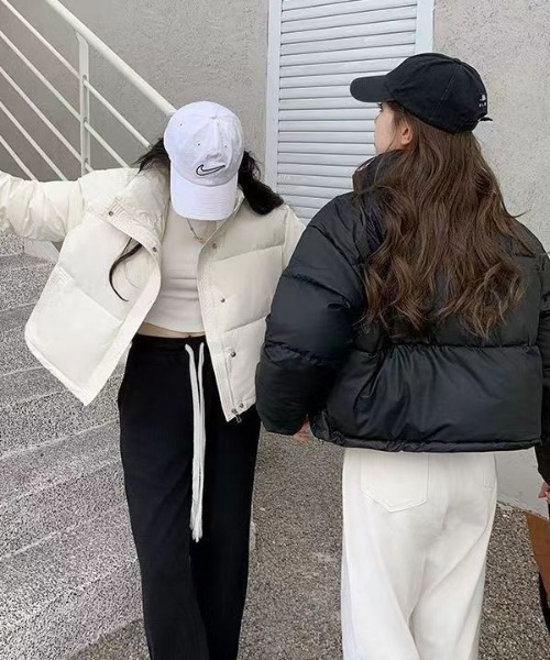 H.TOKYO(エイチトウキョウ)の「短丈 中綿ダウンジャケット/ブルゾン(ダウンジャケット/コート・レディース・ブラック/カーキ/ホワイト/ブラウン・MEDIUM/LARGE/X-LARGE)」の8枚目の写真