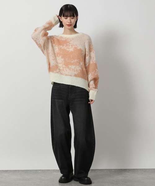 両さんページ セール】ニュアンス柄ニットプルオーバー / 252896（ニット/セーター