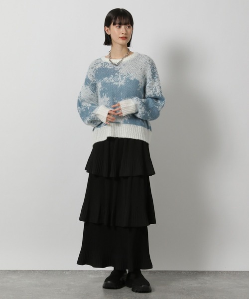 LAKOLE（ラコレ）の「ニュアンス柄ニットプルオーバー / 252896（ニット/セーター・レディース・ブルー/グレー/イエロー/ピンク・SMALL/MEDIUM）」の17枚目の写真