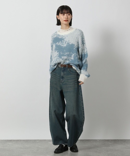 LAKOLE（ラコレ）の「ニュアンス柄ニットプルオーバー / 252896（ニット/セーター・レディース・ブルー/グレー/イエロー/ピンク・SMALL/MEDIUM）」の21枚目の写真