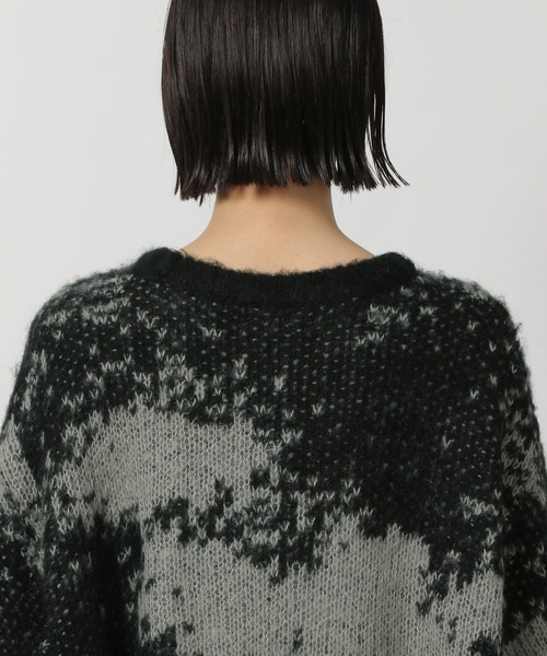 ユッキーアイテム セール】ニュアンス柄ニットプルオーバー / 252896（ニット/セーター