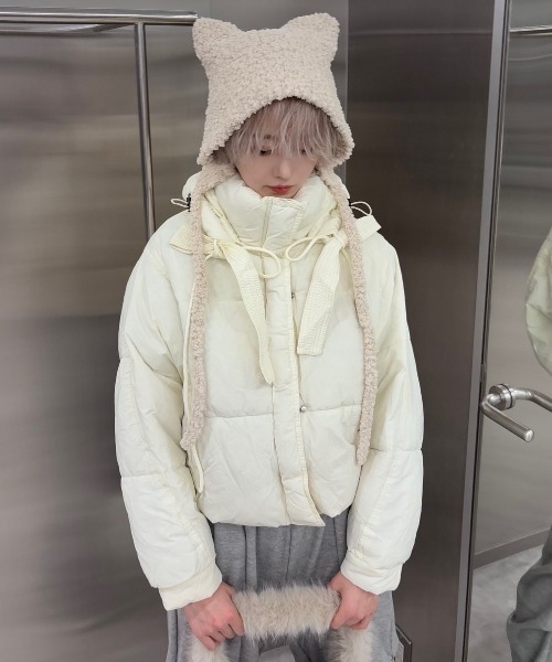 Young Social club ジップハイネックダウンジャケット➕ラブブ4点 Jeep ジープ ダウンジャケット HALF NECK SHORT JUMPER ハーフ