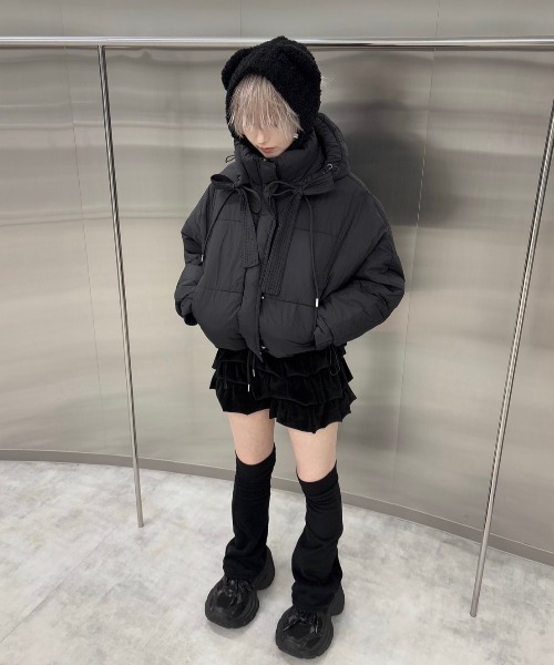 ジャケット・アウター nux セール】【nmtc+】strap padding hood jacket / 【エヌ