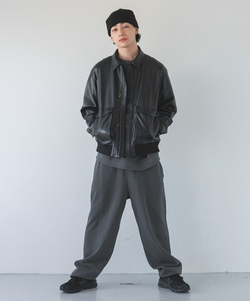 LOWRYS FARM(ローリーズファーム)の「ピグメントスウェットパンツ 283913(スウェットパンツ・メンズ・ブラック/ライトグレー・MEDIUM/LARGE)」の5枚目の写真