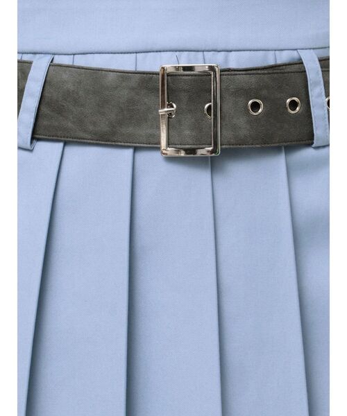 jouetie（ジュエティ）の「ベルトヘムレースミニスカート【セットアップ対応】卒業式 入学式（スカート・レディース・ブルー/グレー/レッド・MEDIUM）」の8枚目の写真