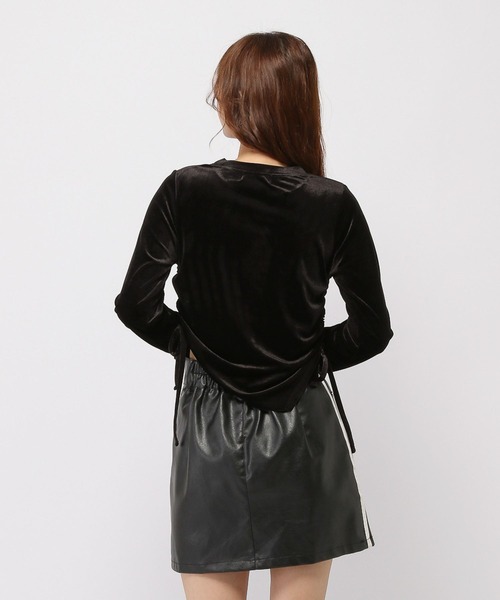 3.3 Field Trip （3.3フィールドトリップ）の「3.3 Field Trip／ベロアアシメプルオーバー（Tシャツ/カットソー・レディース・ブラック/グレー・FREE）」の14枚目の写真