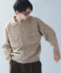 MELANGE POLO KNIT CARDIGAN / メランジポロニットカーディガン