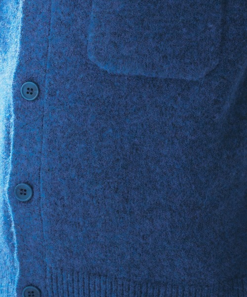Adoon plain（アドーンプレーン）の「MELANGE POLO KNIT CARDIGAN / メランジポロニットカーディガン（カーディガン/ボレロ・メンズ・ボルドー/ベージュ/チャコールグレー/ブルー・MEDIUM/LARGE）」の22枚目の写真