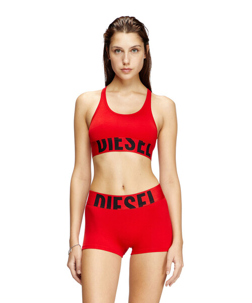 DIESEL UFSB レース XL ブラレット スポーツブラ 関税込 ウィメンズ スポーツブラ UFSB-COTTON-RACE-BRALETTE-XL