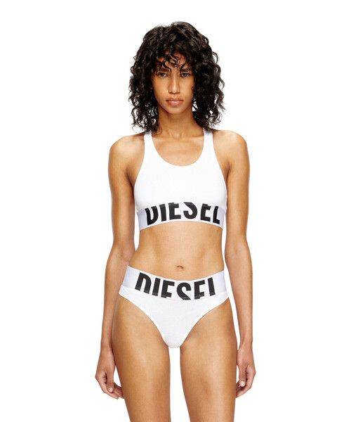 DIESEL(ディーゼル)の「ウィメンズ スポーツブラ UFSB-COTTON-RACE-BRALETTE-XL(スポーツブラ・レディース・ホワイト/レッド/ピンク/ブラック・MEDIUM/SMALL/X-SMALL)」の2枚目の写真