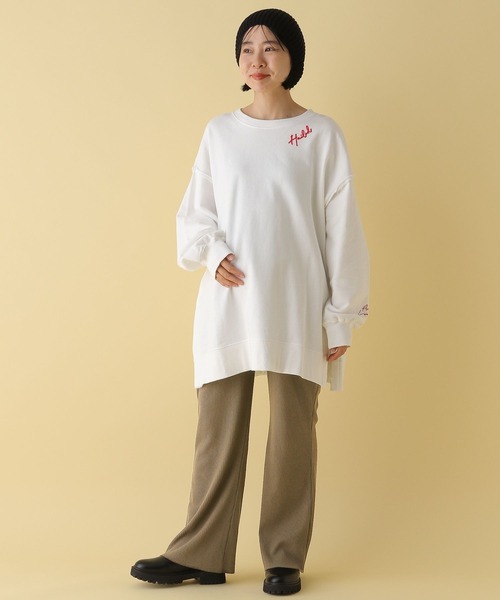 LEPSIM（レプシィム）の「【産前・産後対応】マタニティ／フレアリブパンツ　283927（マタニティウェア/グッズ・レディース・ブラック/ブラウン/ベージュ・FREE）」の19枚目の写真
