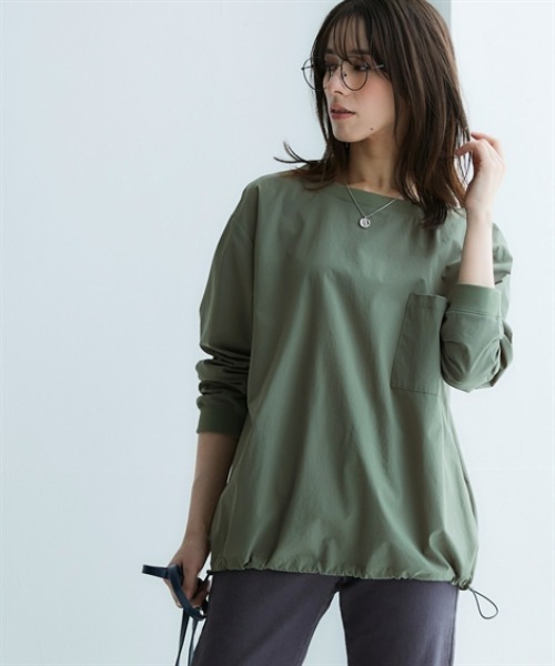 nissen(ニッセン)の「ユーティリティミリタリーTブラウス(はっ水・ストレッチ)(シャツ/ブラウス・レディース・ベージュ/ブラック/カーキ・3L/LL/L/M/S)」の3枚目の写真