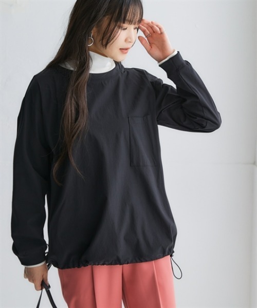 nissen(ニッセン)の「ユーティリティミリタリーTブラウス(はっ水・ストレッチ)(シャツ/ブラウス・レディース・ベージュ/ブラック/カーキ・3L/LL/L/M/S)」の5枚目の写真