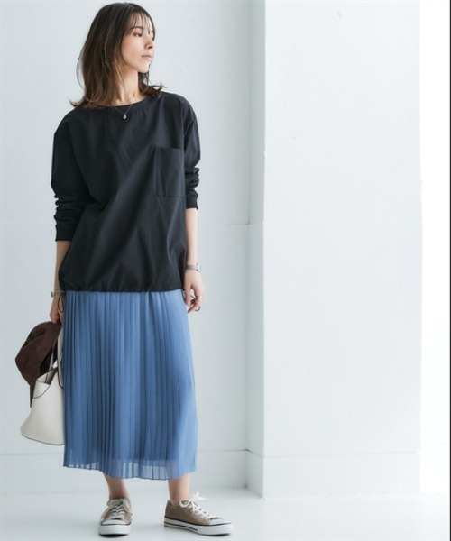 nissen(ニッセン)の「ユーティリティミリタリーTブラウス(はっ水・ストレッチ)(シャツ/ブラウス・レディース・ベージュ/ブラック/カーキ・3L/LL/L/M/S)」の4枚目の写真