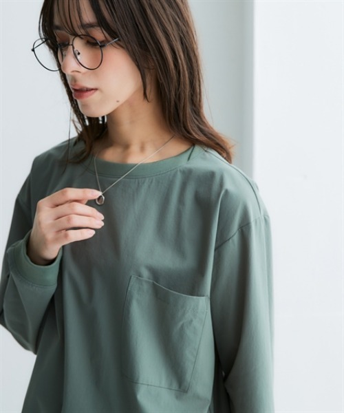 nissen(ニッセン)の「ユーティリティミリタリーTブラウス(はっ水・ストレッチ)(シャツ/ブラウス・レディース・ベージュ/ブラック/カーキ・3L/LL/L/M/S)」の8枚目の写真