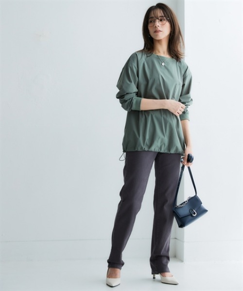 nissen(ニッセン)の「ユーティリティミリタリーTブラウス(はっ水・ストレッチ)(シャツ/ブラウス・レディース・ベージュ/ブラック/カーキ・3L/LL/L/M/S)」の9枚目の写真