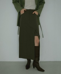 SLIT LAYERED SKIRT