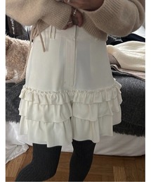 tiered frill hem georgette S/PT