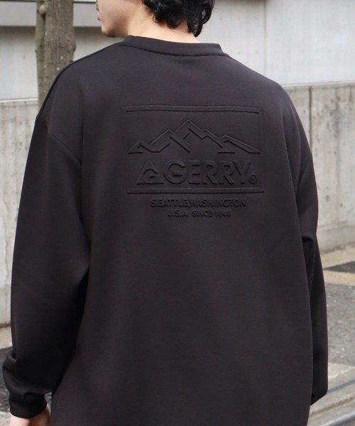 GERRY（ジェリー）の「【GERRY/ジェリー】ダンボールニット エンボスロゴ クルーネックスウェット（スウェット・メンズ・ライトグレー/ホワイト/ブルー/ブラック/ブルー系/グレイッシュベージュ・LL/L/M）」の21枚目の写真