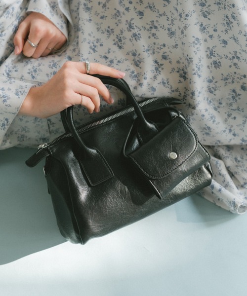 セール】チャームセットミニボストン / 500mlペットボトル収納可能