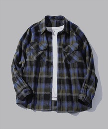 TOBEE（トゥビー）の「【TOBEE】リラックスフィット オンブレチェック ネルシャツ（シャツ/ブラウス）」