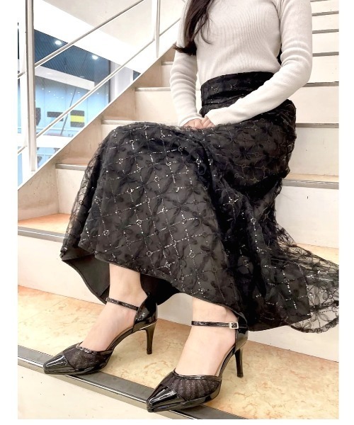 REZOY(リゾイ)の「【REZOY】シフォン×エナメルセパレートパンプス(パンプス・レディース・ピンクベージュ/ブラック・22cm/22.5cm/23cm/23.5cm/24cm/24.5cm)」の13枚目の写真