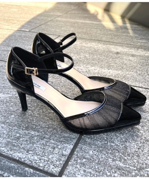 REZOY(リゾイ)の「【REZOY】シフォン×エナメルセパレートパンプス(パンプス・レディース・ピンクベージュ/ブラック・22cm/22.5cm/23cm/23.5cm/24cm/24.5cm)」の14枚目の写真