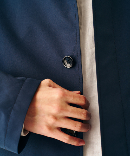 417 EDIFICE（フォーワンセブンエディフィス）の「2レイヤー ユーティリティ  コート（ステンカラーコート・メンズ・カーキ/ネイビー/ベージュ・MEDIUM/SMALL/LARGE）」の22枚目の写真