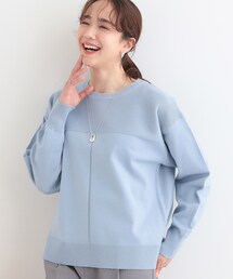 SHOO・LA・RUE | 【S-LL/洗える】顔回りすっきりガーター編み切り替えニット(ニット/セーター)