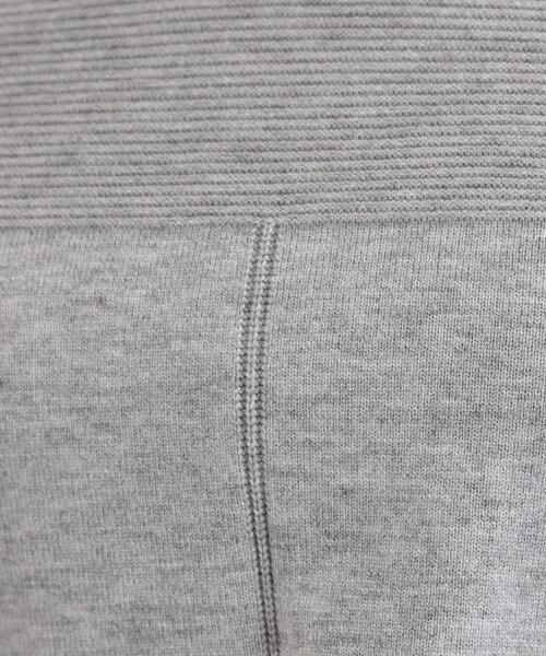 SHOO・LA・RUE（シューラルー）の「【S-LL/洗える】顔回りすっきりガーター編み切り替えニット（ニット/セーター・レディース・グレー/ライトブルー/オフホワイト・04/03/02/01）」の18枚目の写真