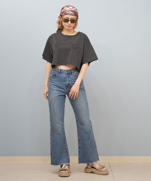 Hurley (ハーレー)の「Hurley/ハーレー OVS EMB OE LG CRPD SS TEE Tシャツ WCSS251049(Tシャツ/カットソー・レディース・ダークグリーン/チャコールグレー/ブラック/カーキ/グレイッシュブルー・M)」の11枚目の写真
