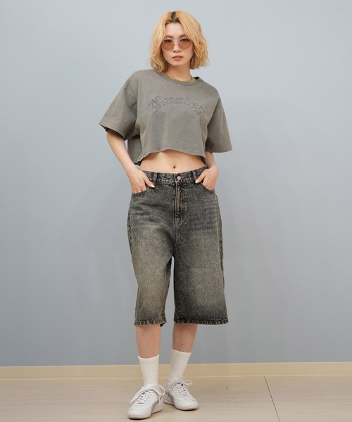 Hurley (ハーレー)の「Hurley/ハーレー OVS EMB OE LG CRPD SS TEE Tシャツ WCSS251049(Tシャツ/カットソー・レディース・ダークグリーン/チャコールグレー/ブラック/カーキ/グレイッシュブルー・M)」の16枚目の写真