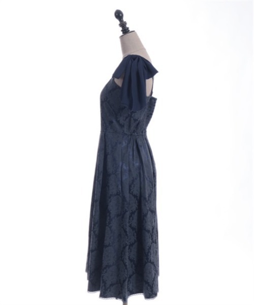 axes femme poetique シフォンリボンキャミワンピース ネイビー セール】シフォンリボンキャミワンピース（ワンピース）｜axes